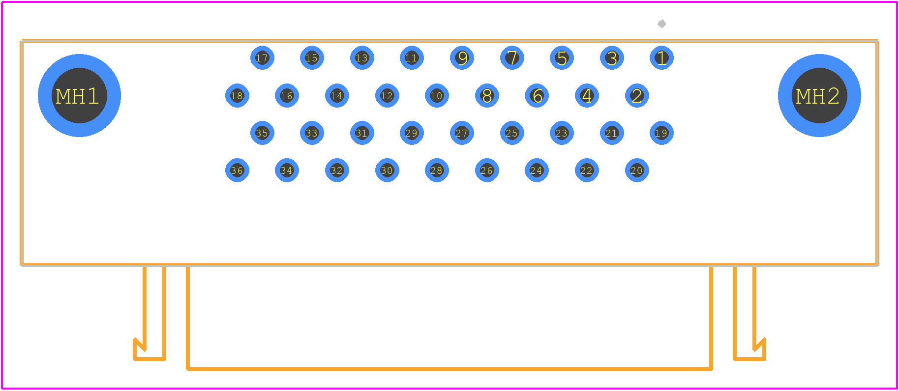 10236-55G3PL - 3M PCB footprint - Other - Other - 10236-55G3PL-1