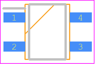 RMB2S - EIC Semiconductor PCB footprint - Small Outline Packages - Small Outline Packages - RMB2S-+-