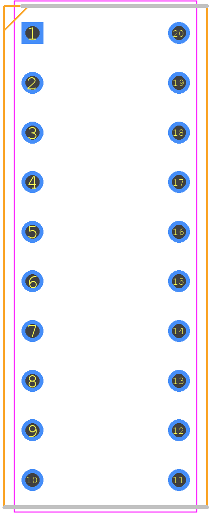 DC10SRWA - Kingbright PCB footprint - Dual-In-Line Packages - Dual-In-Line Packages - DC10SRWA
