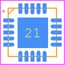 DRV2700RGPT - Texas Instruments PCB footprint - Quad Flat No-Lead - Quad Flat No-Lead - RGP (S-PVQFN-N20)