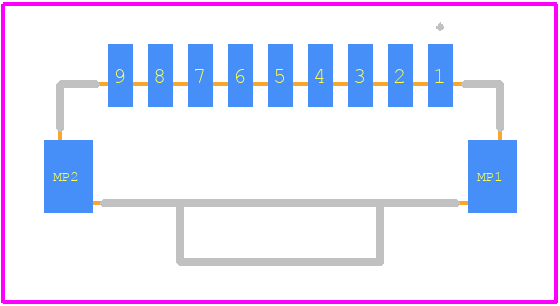 203556-0907 - Molex PCB footprint - Other - Other - 203556-0907-1
