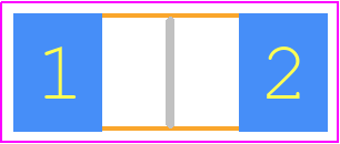 SSQ 8/1K - BelFuse PCB footprint - Fuses Chip - Fuses Chip - SSQ 8/1K