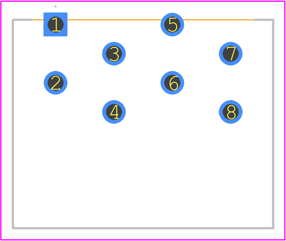 521384-4 - TE Connectivity PCB footprint - Other - Other - 521384-4-1