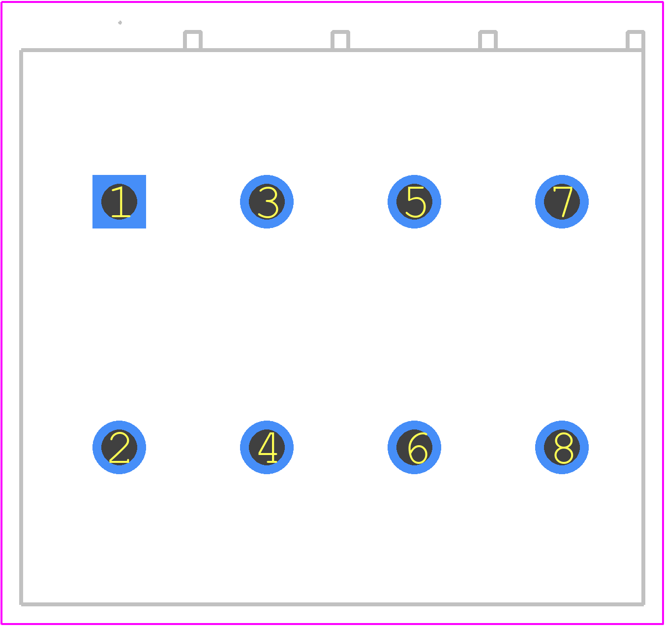 745-304 - Wago PCB footprint - Other - Other - 745-304-1
