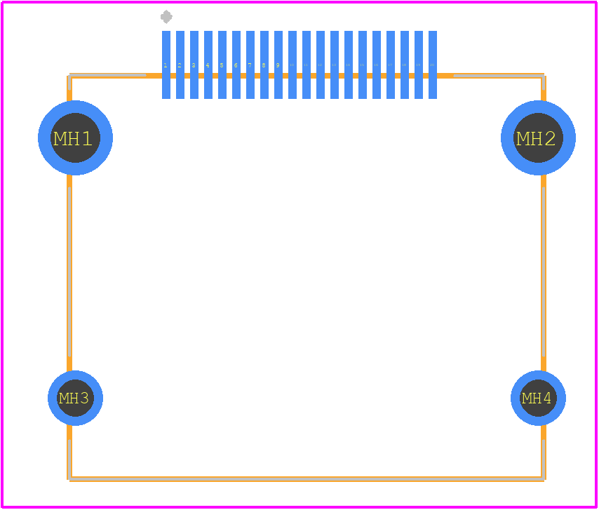 DP1RD20JQ2 - JAE PCB footprint - Other - Other - DP1RD20JQ2-4