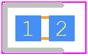 CDBER00340-HF - Comchip Technology PCB footprint - Diodes Chip - Diodes Chip - 0503/SOD-723F