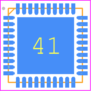 CC2530ZDK-ZLL - Texas Instruments PCB footprint - Quad Flat No-Lead - Quad Flat No-Lead - QFN-40-