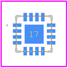 PI3B3257ZHDEX - Diodes Incorporated PCB footprint - Other - Other - PI3B3257ZHDEX-2