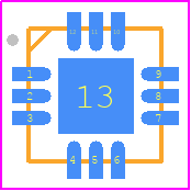 ADP2441ACPZ-R7 - Analog Devices PCB footprint - Quad Flat No-Lead - Quad Flat No-Lead - CP-12-6