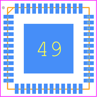 ADF7021-NBCPZ - Analog Devices PCB footprint - Quad Flat No-Lead - Quad Flat No-Lead - ADF7021-1