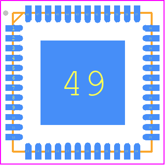 ADF7020BCPZ-RL - Analog Devices PCB footprint - Quad Flat No-Lead - Quad Flat No-Lead - 8-Lead Lead Frame Chip Scale Package [LFCSP_WQ] 7 mm × 7 mm Body, Very Very Thin Quad (CP-48-5)