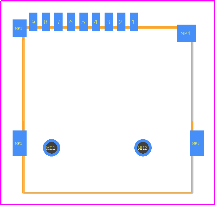 HYC77-TF09-200 - HOAUC PCB footprint - Other - Other - HYC77-TF09-200-1