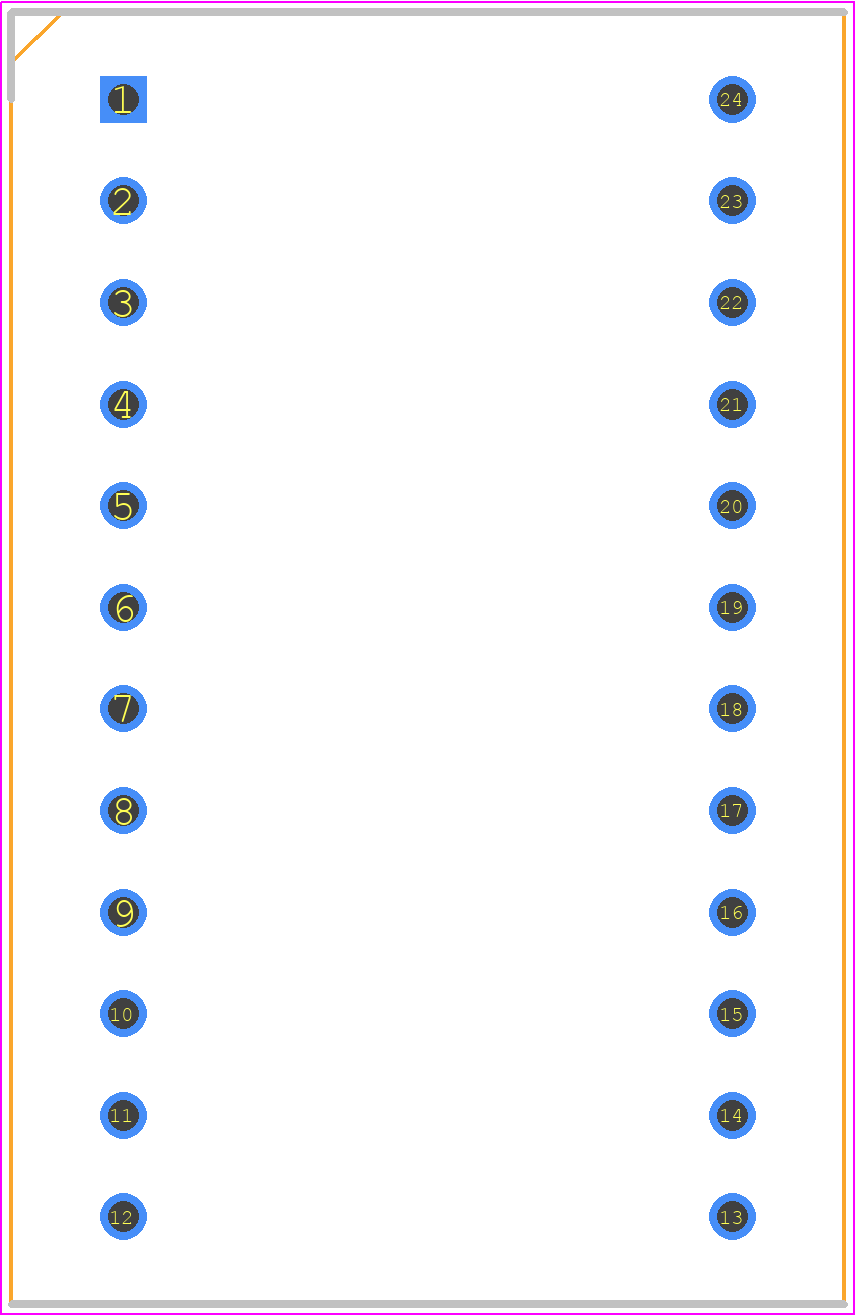 EC4A22-E - Cincon PCB footprint - Dual-In-Line Sockets - Dual-In-Line Sockets - dip-24