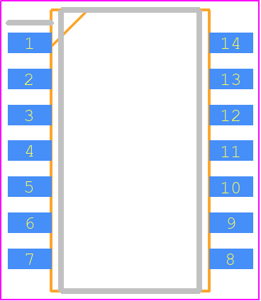 4814P-1-104LF - Bourns PCB footprint - Small Outline Packages - Small Outline Packages - 4814P-1-104LF