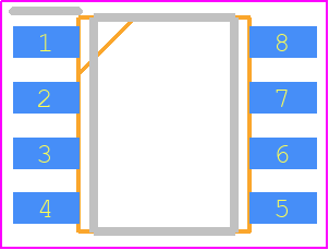 MOCD217R2M - onsemi PCB footprint - Small Outline Packages - Small Outline Packages - 8-Lead SOIC