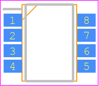 A6H4101PM - OMRON Electronics PCB footprint - Small Outline Packages - Small Outline Packages - A6H4101PM