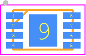 AT24C256C-MAHL-T - Microchip PCB footprint - Small Outline No-lead - Small Outline No-lead - 8-Lead Plastic DFN (MN)