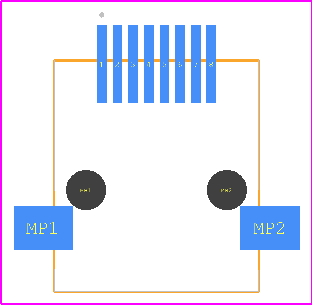 85543-7001 - Molex PCB footprint - Other - Other - 85543-7001-1