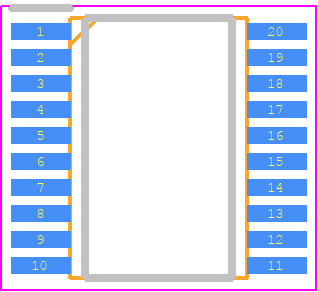 STM32F031F6P6TR - STMicroelectronics PCB footprint - Other - Other - TSSOP-20