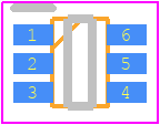SSM6L35FU(TE85L,F) - Toshiba PCB footprint - Small Outline Packages - Small Outline Packages - US6a