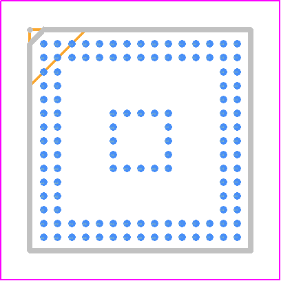 ADUCM350BBCZ - Analog Devices PCB footprint - BGA - BGA - .*** 120-Ball Chip Scale Package Ball Grid Array [CSP_BGA]