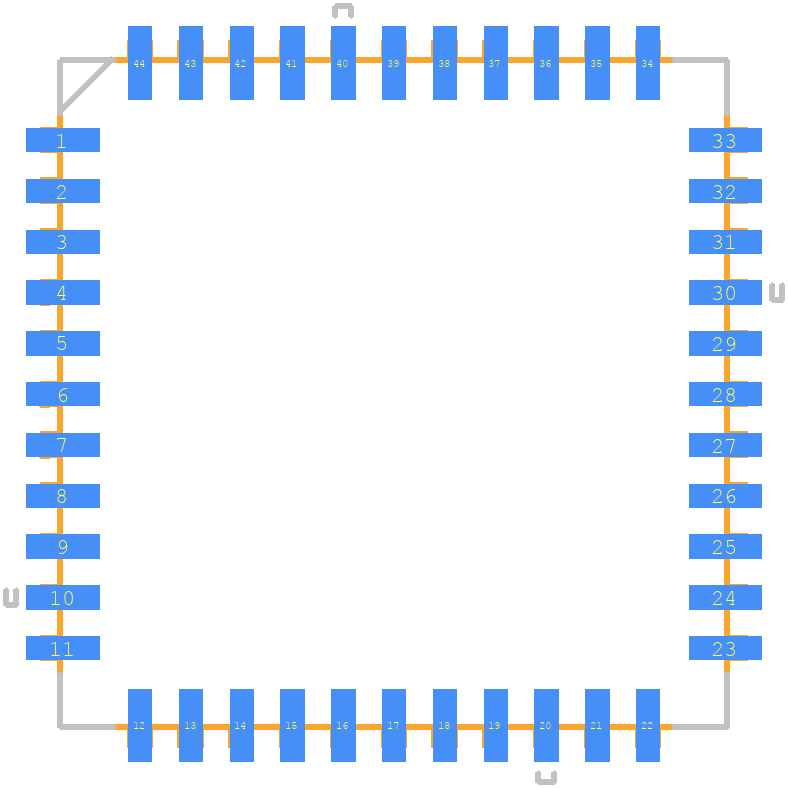 EPM3032ALC44-10N - Intel PCB footprint - Other - Other - PLCC127P1752X1752X457-44N