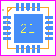 DRV2700RGPR - Texas Instruments PCB footprint - Quad Flat No-Lead - Quad Flat No-Lead - QFN_20