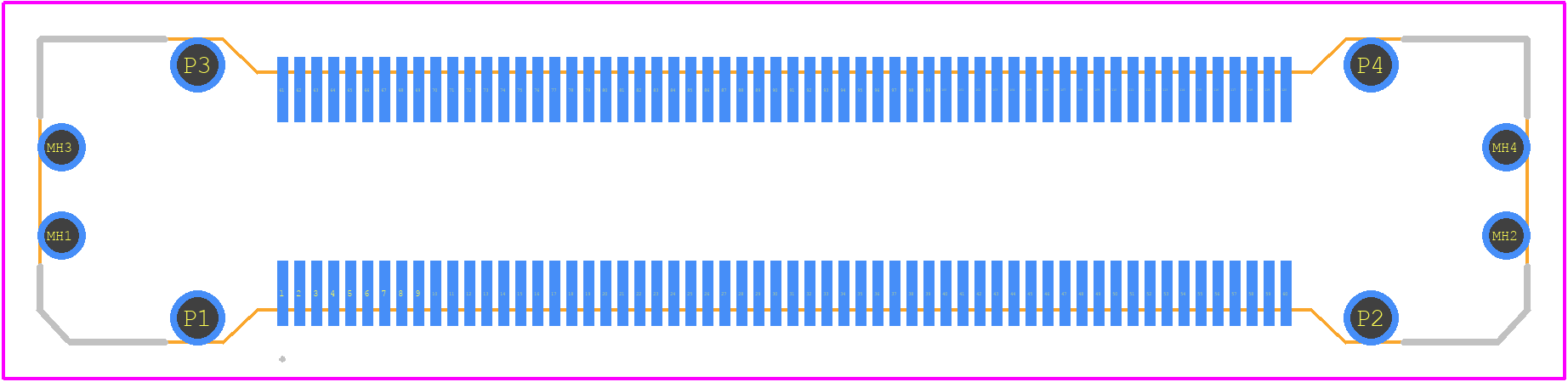 FX23-120P-0.5SV15 - Hirose PCB footprint - Other - Other - FX23-120P-0.5SV15-2