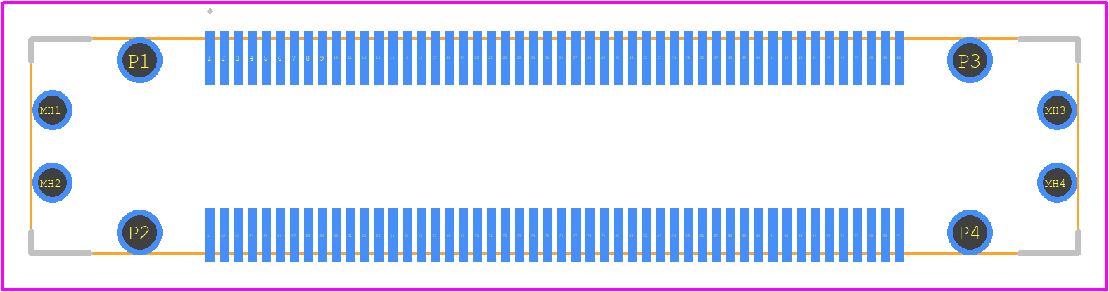 FX23-100S-0.5SV - Hirose PCB footprint - Other - Other - FX23-100S-0.5SV-1