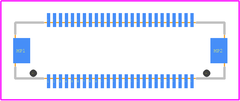 DF17(4.0)-50DP-0.5V(57) - Hirose PCB footprint - Other - Other - DF17(4.0)-50DP-0.5V(57)-1
