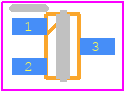 2SC4617TLR - ROHM Semiconductor PCB footprint - SOT23 (3-Pin) - SOT23 (3-Pin) - SOT-416