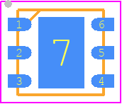 HTU21D - TE Connectivity PCB footprint - Small Outline No-lead - Small Outline No-lead - HTU21D