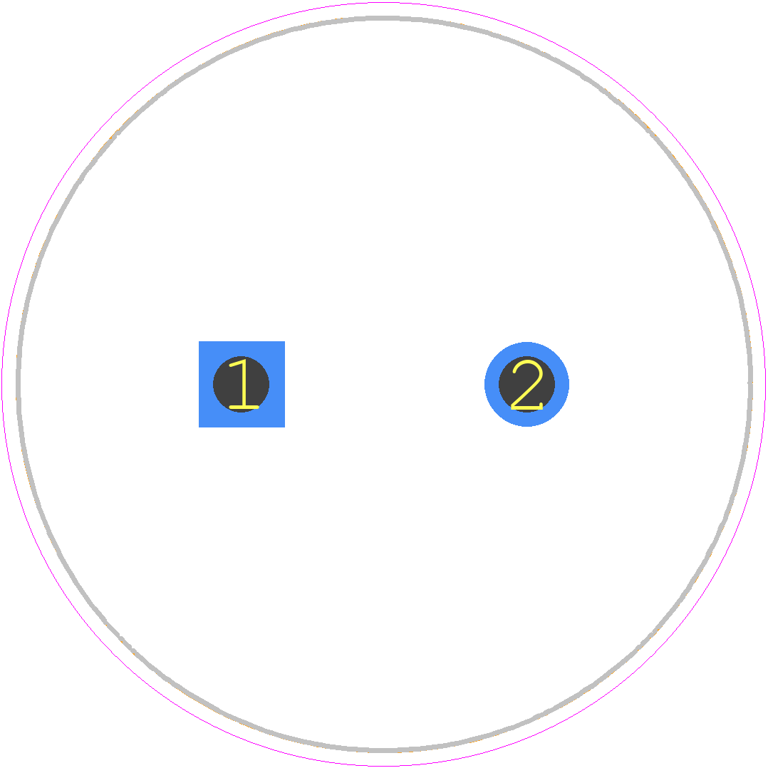 ESMQ201VSN102MQ35S - Chemi-Con PCB footprint - Capacitor, Polarized Radial Diameter - Capacitor, Polarized Radial Diameter - 25.4*35