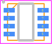PIC16F18313-I/RF - Microchip PCB footprint - Small Outline No-lead - Small Outline No-lead - PIC16F18313-I/RFs