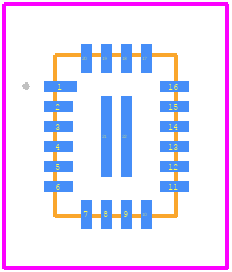 MP3428GL-P - Monolithic Power Systems (MPS) PCB footprint - Other - Other - QFN-22 (3mm×4mm)