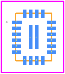 MP3427GL-P - Monolithic Power Systems (MPS) PCB footprint - Other - Other - QFN-22 (3mmx4mm)
