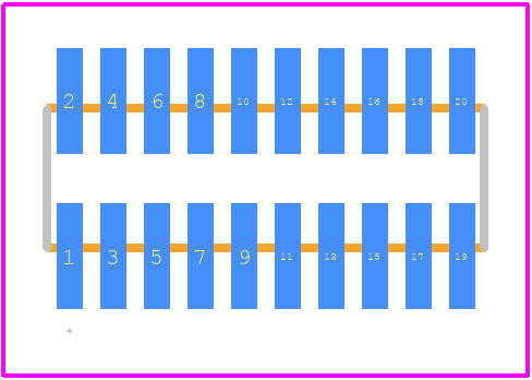 FTMH-110-03-L-DV - SAMTEC PCB footprint - Other - Other - FTMH-110-03-L-DV
