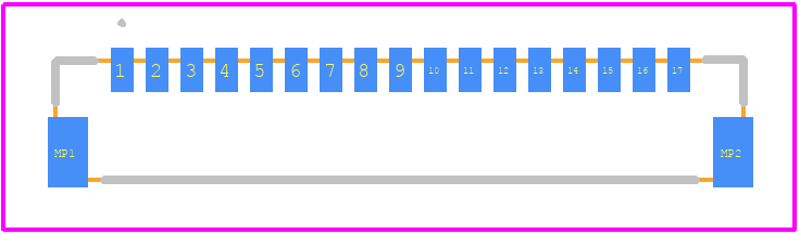 DF52-17S-0.8H(21) - Hirose PCB footprint - Other - Other - DF52-17S-0.8H(21)-2