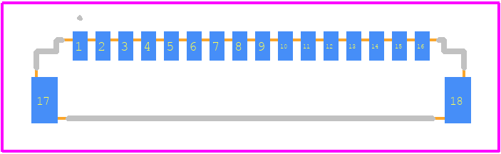 DF52-16S-0.8H(21) - Hirose PCB footprint - Other - Other - DF52-16S-0.8H(21)-4