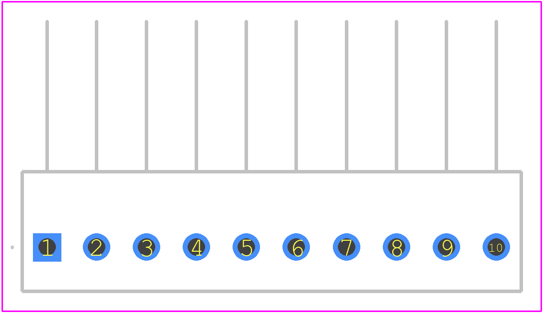 1-171826-0 - TE Connectivity PCB footprint - Other - Other - 1-171826-0-1
