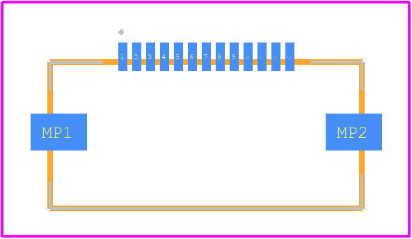 505110-1392 - Molex PCB footprint - Other - Other - 505110-1392-1