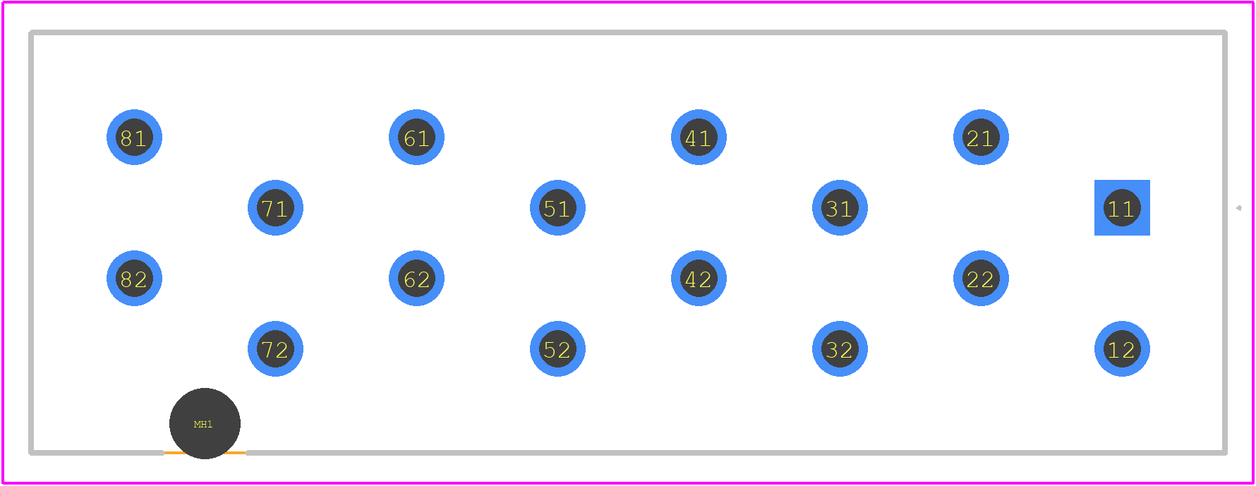 4-1971846-8 - TE Connectivity PCB footprint - Other - Other - 4-1971846-8-1