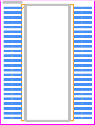 74LVCH16244ADGV-QJ - Nexperia PCB footprint - Small Outline Packages - Small Outline Packages - SOT480-1