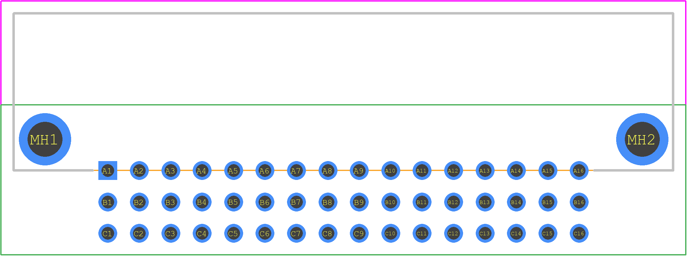 09284486801 - HARTING PCB footprint - Other - Other - 09284486801