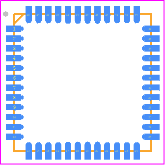 UCD3138064RGZT - Texas Instruments PCB footprint - Quad Flat No-Lead - Quad Flat No-Lead - UCD3138064RGZT