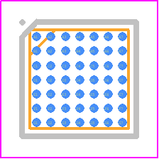 ADV7533BCBZ-RL - Analog Devices PCB footprint - BGA - BGA - CB-49-1