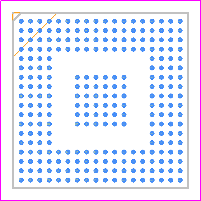ADV7604BBCZ-5P - Analog Devices PCB footprint - BGA - BGA - 260-Ball Chip Scale Package Ball Grid Array [CSP_BGA] (BC-260-1)