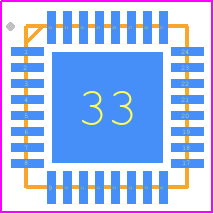 WM8904CGEFL/RV - WOLFSON MICROELECTRONICS PCB footprint - Quad Flat No-Lead - Quad Flat No-Lead - QFN 32