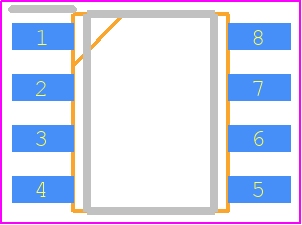 AT30TS75A-SS8M-T - Microchip PCB footprint - Small Outline Packages - Small Outline Packages - AT30TS75A-SS8M-T-1