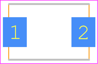 SMCJ18CA - Bourns PCB footprint - Diodes Moulded Non Polarised - Diodes Moulded Non Polarised - SMCJ18CA